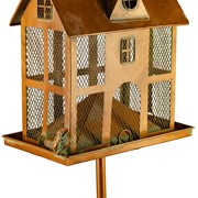 Zaer Ltd International 85" Tall Colonial Home Iron Birdfeeder Stake "Ivyland" ZR235259 View 3