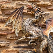 Zaer Ltd. International 33" Tall Metal Serpentine Dragon Wall Decoration "Longwei" ZR240623 View 3
