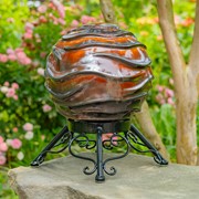 Zaer Ltd International Pre-Order: Set of 3 Assorted Ceramic Globe Tabletop Accents "Florence" ZR083902-SET View 3
