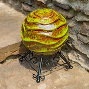 Zaer Ltd International Pre-Order: Set of 3 Assorted Ceramic Globe Tabletop Accents "Prague" ZR083903-SET View 3