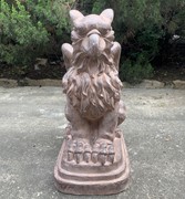 Zaer Ltd International Set of 2 Magnesium Griffin Statues in Antique Rust "Peter & Lois" ZR619280-RSS View 3