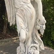 Zaer Ltd International Pre-Order: 63" Tall Magnesium Angel Statue in Antique Grey "Celeste" ZR322114-GY View 3