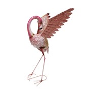 Zaer Ltd International Pre-Order: Set/4 Assorted Elegant Metal Flamingo Garden Figurines "Florida Keys" ZR241160-SET View 3