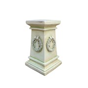 Zaer Ltd International Pre-Order: 24" Tall Antique-Style Column Decoration with Wreath ZR322624 View 3