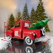 Zaer Ltd International Small Multi-Seasonal Iron Pickup Truck in Antique Red ZR160818-AR View 3