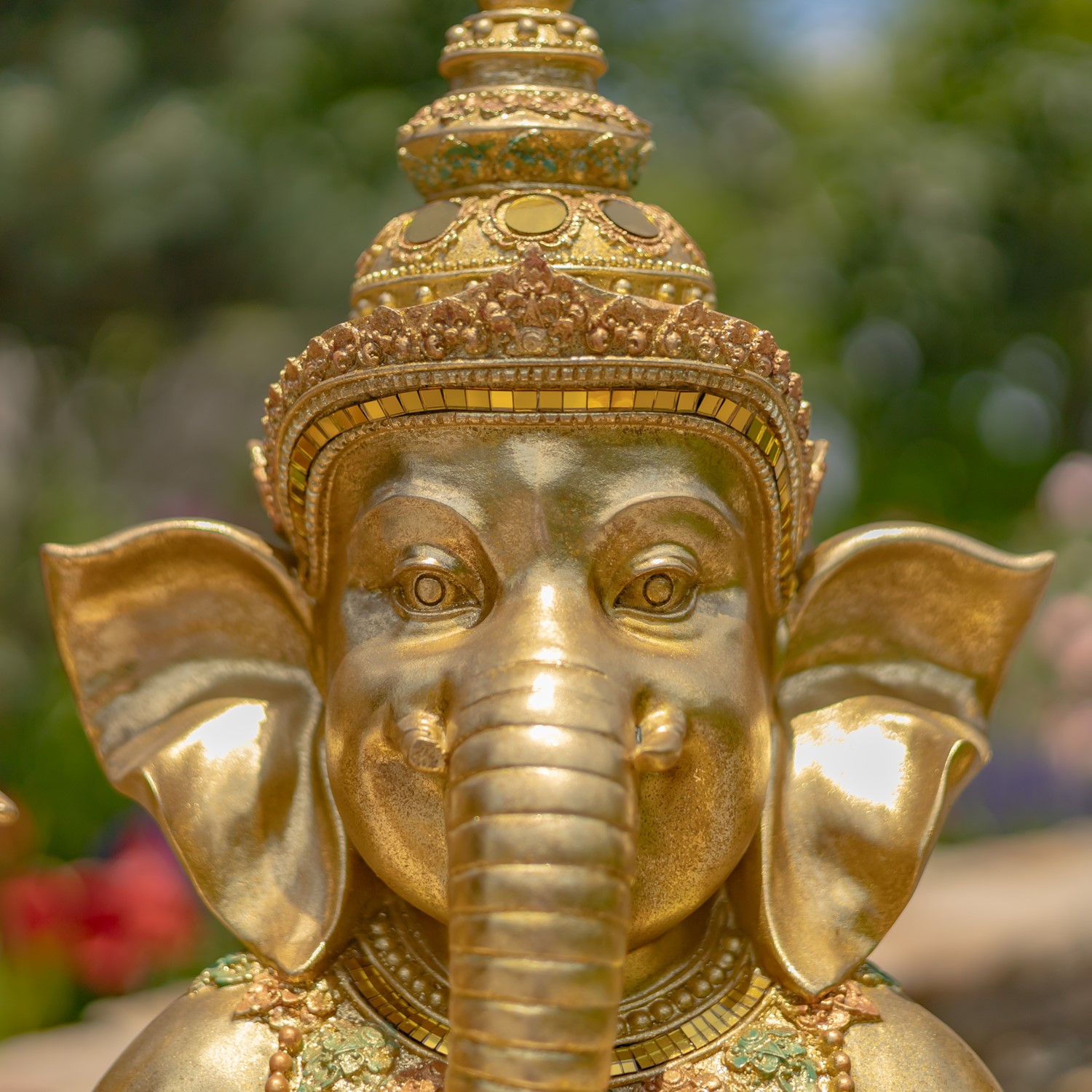 GANESH Zaer Ltd. International 25.2 in. Tall Ornate in Gold