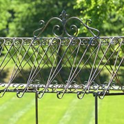 Zaer Ltd. International 7.9ft. Tall Antique Style Iron Flower Cart in Antique Bronze "Paris 1968” ZR154079-BZ View 4