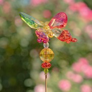 Zaer Ltd. International 22" Tall Five Tone Acrylic Butterfly Pot Stake in 6 Assorted Colors ZR203316 View 4