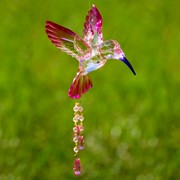 Zaer Ltd. International Hanging Acrylic 3-Piece Hummingbird Chain in 6 Assorted Colors ZR504014-SET View 4