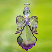Zaer Ltd. International Large Hanging Purple Acrylic Angel Ornaments in 3 Assorted Styles ZR507415 View 4