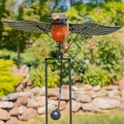 Zaer Ltd International 59.5" Tall Flying Robin Iron Swing Stake ZR151043 View 4