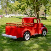 Zaer Ltd. International Large Iron Red "Charleston" Truck with LED Lights ZR208171-RD View 4
