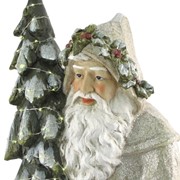 Zaer Ltd International Olde World Santa Claus Holding Christmas Tree & Basket ZR117654 View 4