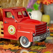Zaer Ltd International Small Harvest Pickup Truck with Pumpkins in Glossy Red ZR160892-RD View 4