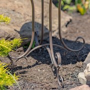 Zaer Ltd International Pre-Order: 31" Tall "Two Birds" Iron Birdbath with Antique Bronze Finish ZR180387-BZ View 4