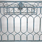 Zaer Ltd International Pre-Order: 13.25ft. Long Iron Gazebo with Planters in Light Blue "Georgia 2019" ZR180063-LB View 4
