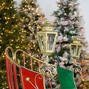 Zaer Ltd. International "Kutaisi" Large Victorian Christmas Sleigh in Red, Green and Gold ZR981109-RG View 4