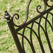 Zaer Ltd International "Tatiana" Iron Rocking Garden Arm Chair in Antique Bronze ZR819612-BZ View 4