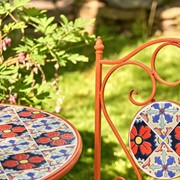 Zaer Ltd International "Saint Petersburg" Mosaic Bistro Set ZR850248-9-SET View 4