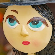 Zaer Ltd International Pre-Order: 39" Tall Big Eyed Halloween Witch Girl "Stephy" ZR194254 View 4
