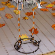 Zaer Ltd. International 42.5" Tall Pumpkin Witch with Jack-O-Lantern Candy Holder Halloween Decoration ZR190343 View 4