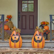 Zaer Ltd. International Pre-Order: 29" Tall Large Metal Jack-O-Lantern with Candleholder "Laird Pump" ZR110746 View 4