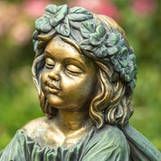 Zaer Ltd International 25.5" Tall Sitting Fairy Magnesium Garden Statue "Lily" ZR338926 View 4