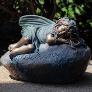 Zaer Ltd. International Pre-Order: 20" Tall Sleeping Fairy Magnesium Garden Statue "Ivy" ZR339217 View 4