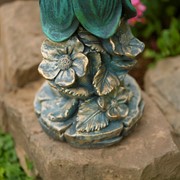 Zaer Ltd International 27" Tall Magnesium Fairy Statue with Snail "Lilac" ZR220627 View 4