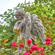 Zaer Ltd International 74.5" Tall Magnesium Angel Statue "Evellyn" ZR868030 View 4
