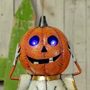 Zaer Ltd International "Alexa" Jack-O-Lantern Ghost Halloween Figurine with LED Lights ZR195972 View 4