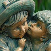 Zaer Ltd International Pre-Order: 30" Tall Sweet Country Boy & Girl Statue in Bronze "Johnny & June" ZR200087-BZ View 4