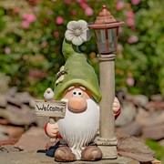 Zaer Ltd. International Set of 2 Spring Garden Gnomes with Solar Lanterns "Shortstack & Dinkle" ZR200366-SET View 4