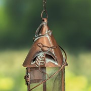 Zaer Ltd. International Hanging Iron Bird Feeder with Antique Copper Finish "Silo" LS213031 View 4