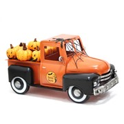 Zaer Ltd International Pre-Order: 18" Haunted Hayride Halloween Truck with Spiderweb & Pumpkins ZR362011 View 4