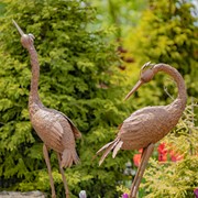 Zaer Ltd International Set of 2 Large Rustic Whooping Cranes ZR120028-RS View 4
