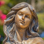 Zaer Ltd International 34" Tall Mermaid Sitting on Rock Garden Statue in Antique Bronze "Dezlynn" ZR340934-BZ View 4