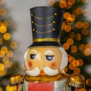 Zaer Ltd. International 23" Tall Metal Nutcracker Figurine with Drum "Hans" ZR191185 View 4