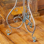 Zaer Ltd. International Pre-Order: Set/2 Hourglass Shaped Birdcage Plant Stands in Bronze "London 1820" ZR200527-BZ View 4