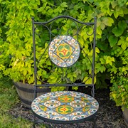 Zaer Ltd International "Santa Fe II" Mosaic Bistro Set ZR851240-1-SET View 4