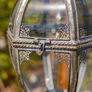 Zaer Ltd International 33.75"T. Victorian-Style Hanging Lantern with Ornate Stand in Silver "Ophelia" ZR190130-FS View 4