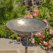 Zaer Ltd International Pre-Order:S/2 Standing Silver Iron & Glass Dome Lanterns/Terrariums "Domme 1437" ZR530997-FSS View 4