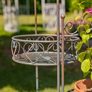 Zaer Ltd International 32.5" Three Basket Iron Trifold Plant Stand in Antique Bronze "Medellín 1972" ZR238105-BZ View 4