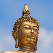 Zaer Ltd International 17.3" Tall Polyresin Preaching Buddha Statue with Diamond Mirror Accents ZR920301 View 4