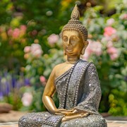 Zaer Ltd International 15.75" Tall Meditative Polyresin Buddha Statue ZR920601 View 4