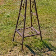 Zaer Ltd International 61.8" Tall Iron Windmill with Flapping Iridescent Dragon & Weather Vane ZR548541 View 4