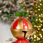 Zaer Ltd International 59" Tall Iron Christmas Sleigh with Giant Jingle Bells - Large ZR220495 View 4
