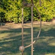 Zaer Ltd International 6.5ft. Tall Rustic Flying Bronze Pig Iron Rocking Stake "Khrysaor" ZR206330-BZ View 4