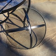 Zaer Ltd. International 25.6"D. Round Mosaic Tile Metal Fire Pit "Medora" ZR803681-C View 4
