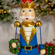 Zaer Ltd International Set of 3 Assorted Metal Nutcracker Figurines "Santa's Secret Soldiers" ZR234948-SET View 4